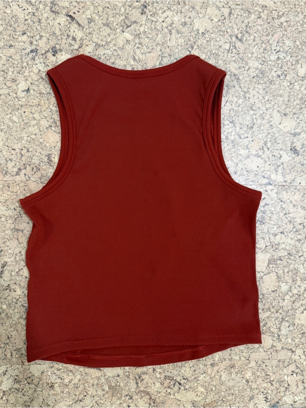 Old Navy Rust Ribbed Tank Top - Picture 2 of 3